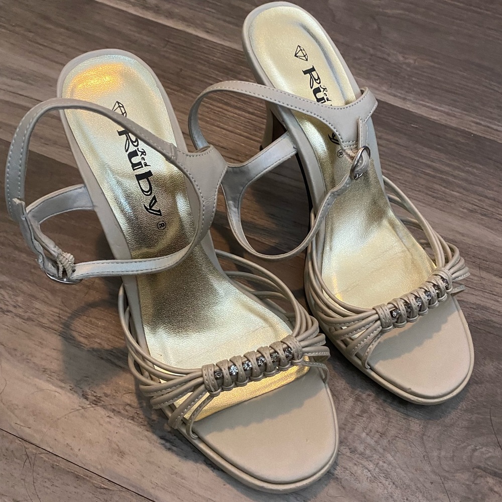 Light nude heels